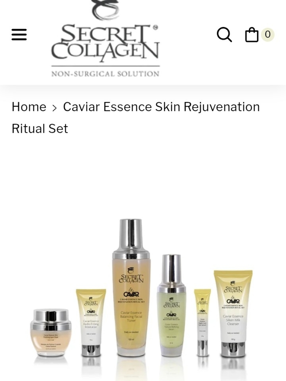 Caviar Essence Skin Rejuvenation Set - Yellow - Picture 4 of 10